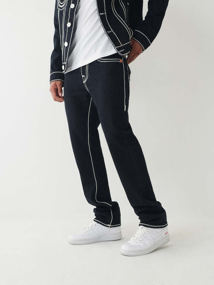 TRUE RELIGION RICKY ROPE STITCH STRAIGHT JEAN
