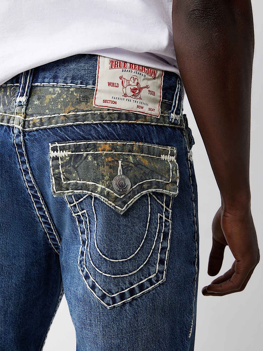 TRUE RELIGION RICKY BUDDHA CAMO SUPER T STRAIGHT JEAN