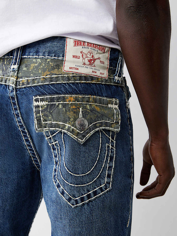 TRUE RELIGION RICKY BUDDHA CAMO SUPER T STRAIGHT JEAN