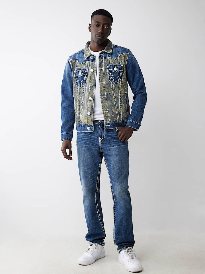 TRUE RELIGION RICKY BUDDHA CAMO SUPER T STRAIGHT JEAN