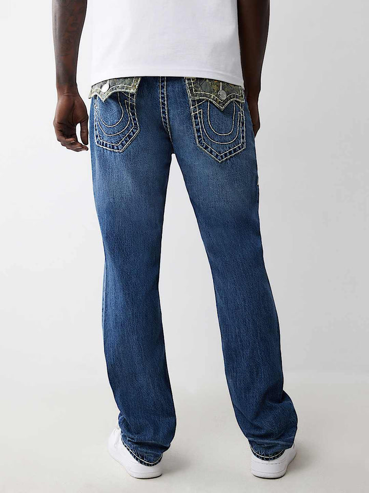TRUE RELIGION RICKY BUDDHA CAMO SUPER T STRAIGHT JEAN