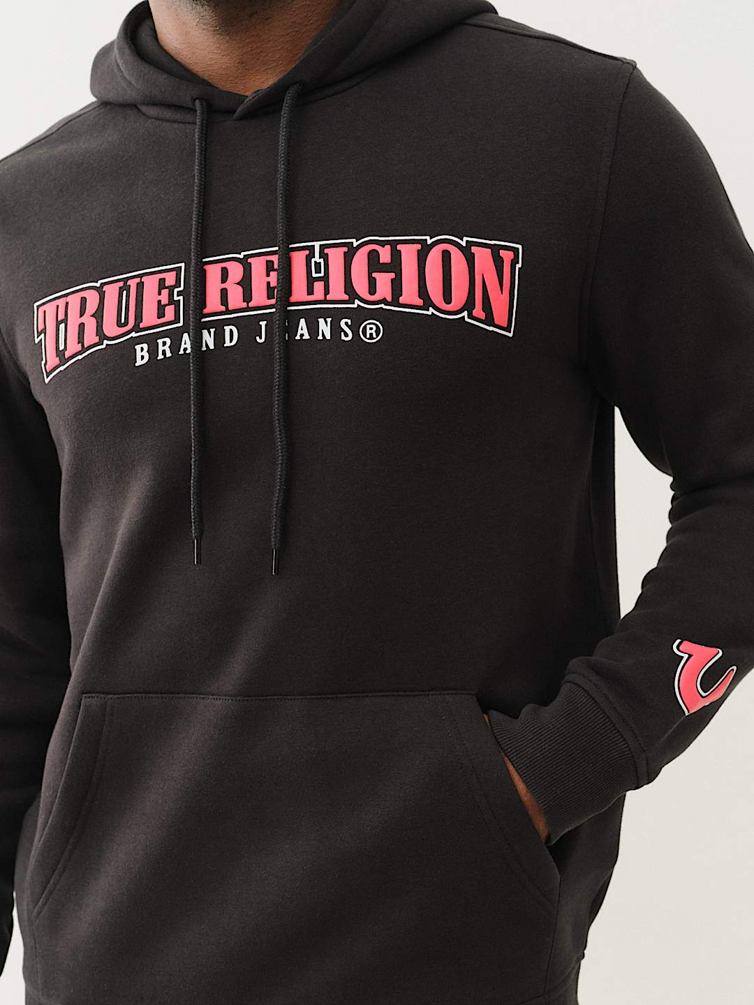 TRUE RELIGION ARCHED LOGO HOODIE