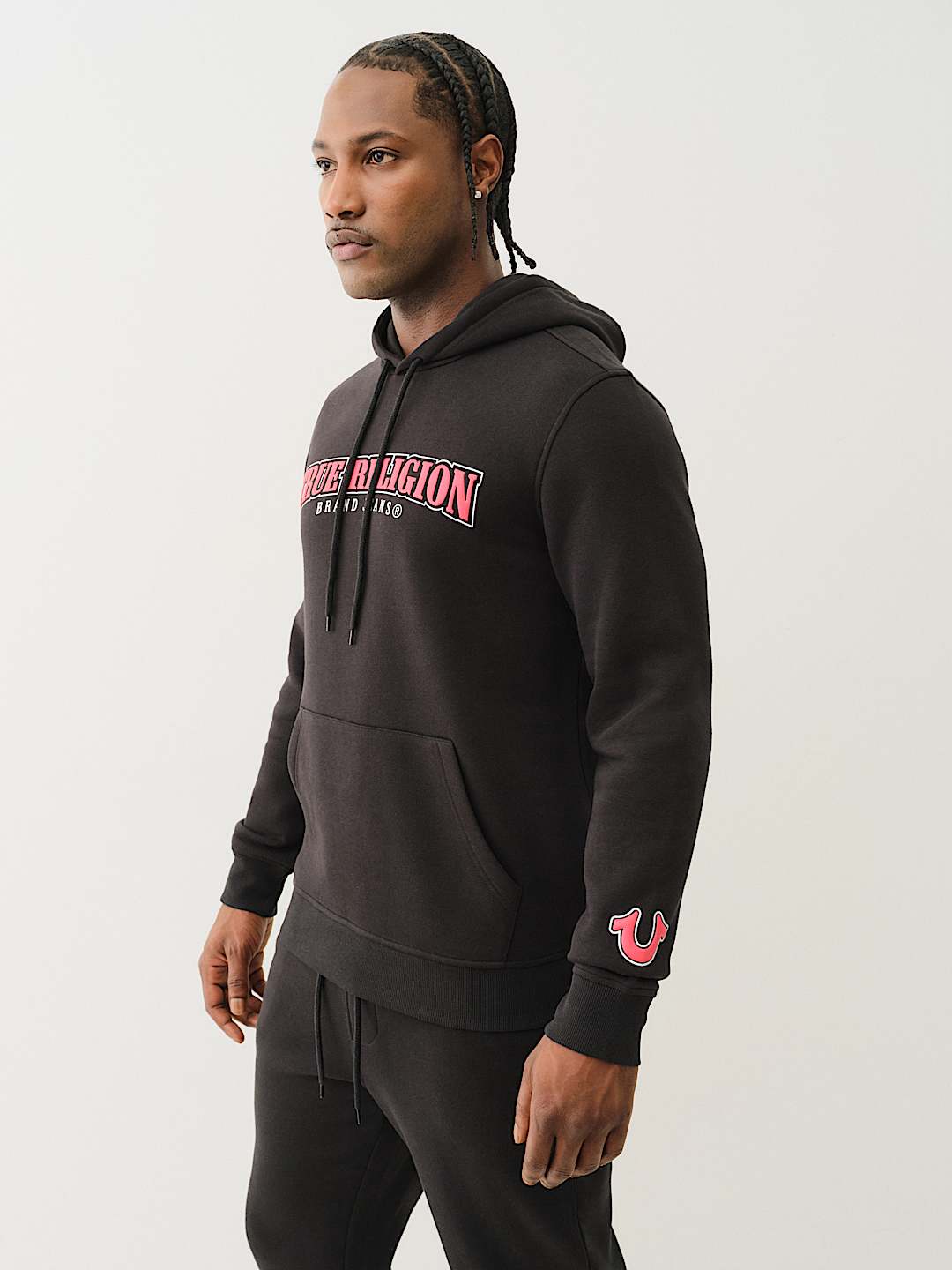 TRUE RELIGION ARCHED LOGO HOODIE