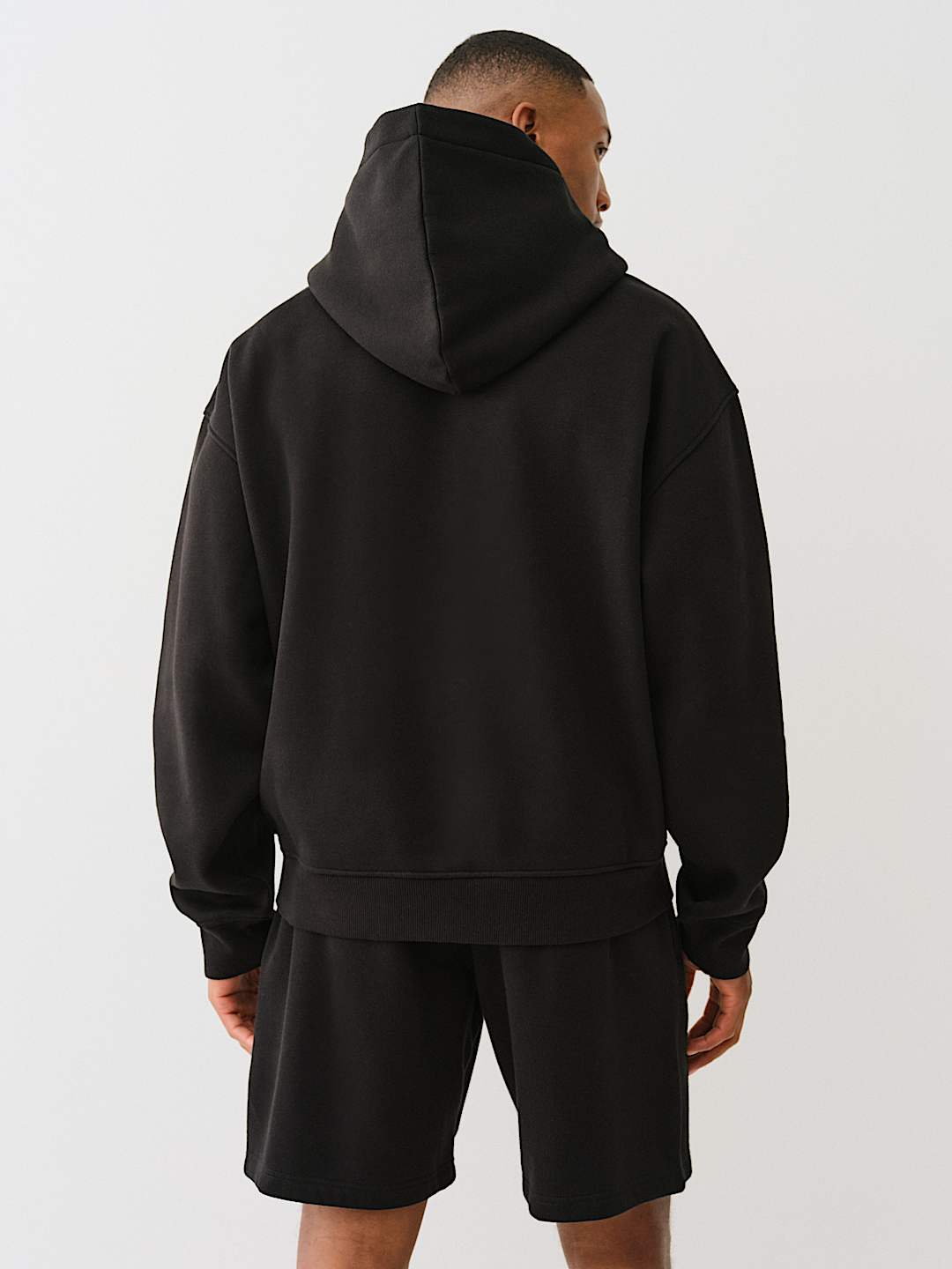 TRUE RELIGION CINCHED LOGO APPLIQUE HOODIE