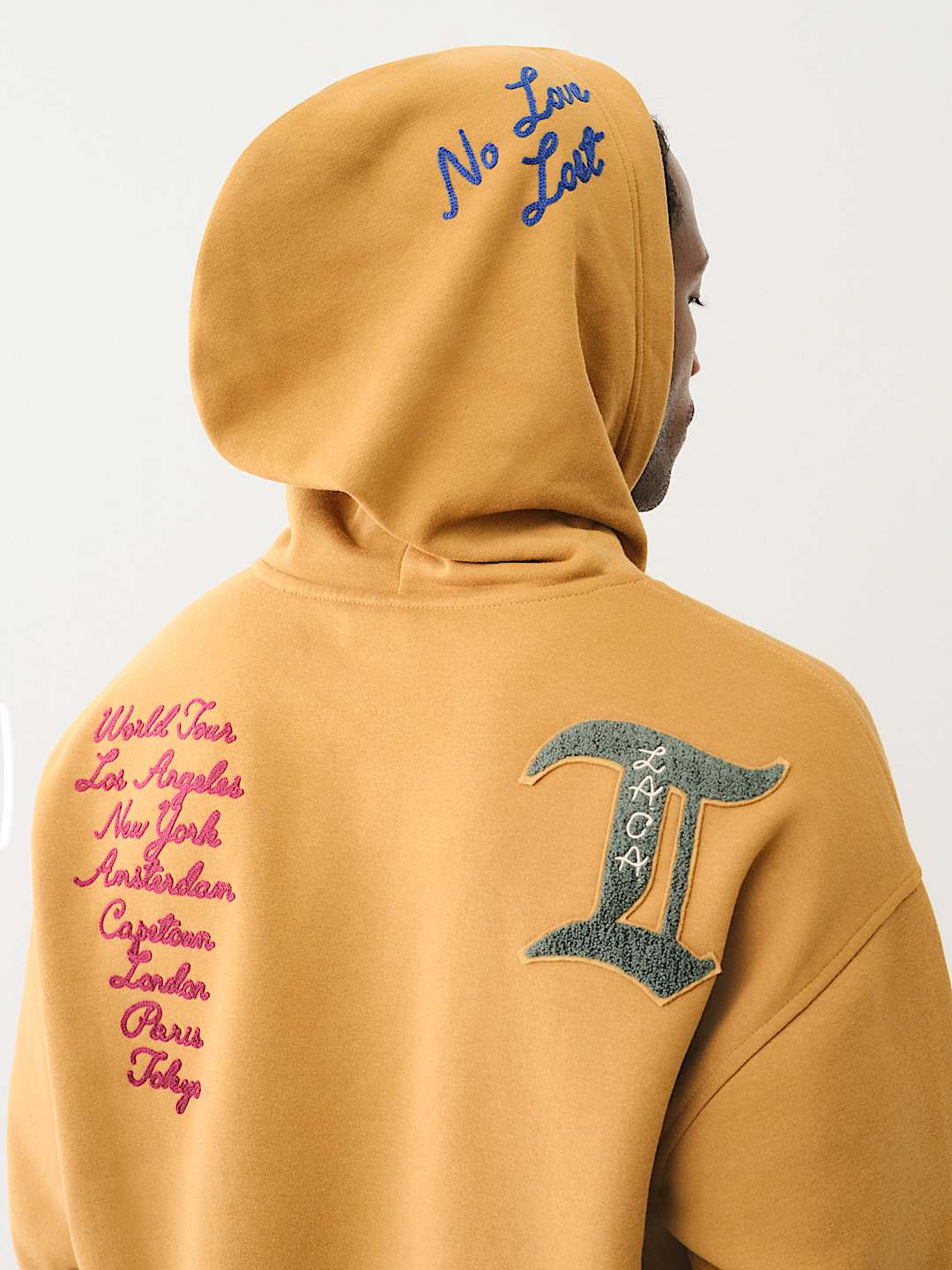 TRUE RELIGION LOGO PATCH EMBROIDERY HOODIE