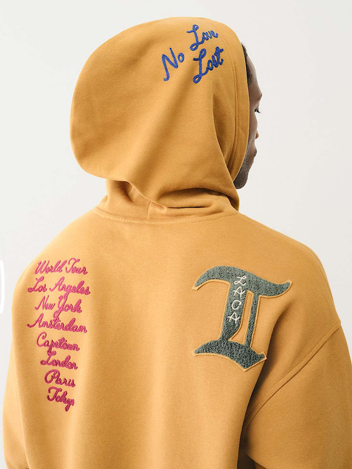 TRUE RELIGION LOGO PATCH EMBROIDERY HOODIE
