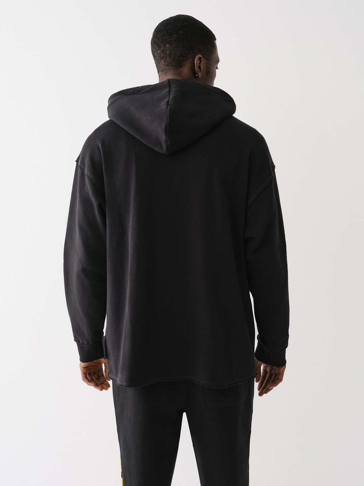 TRUE RELIGION PUFF PRINT RAW HEM HOODIE