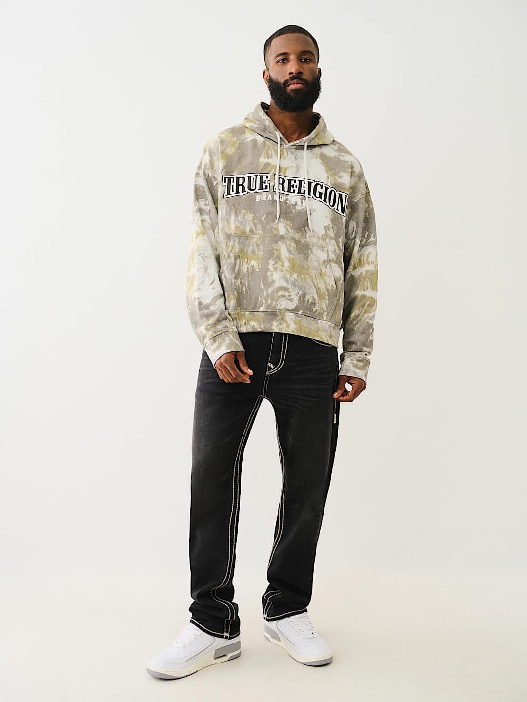 TRUE RELIGION CAMO LOGO HOODIE