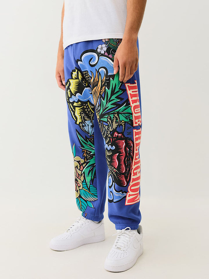 TRUE RELIGION TATTOO LOGO JOGGER