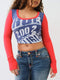 blue red