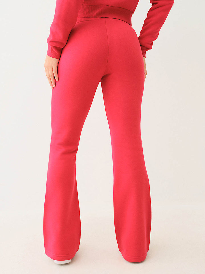 TRUE RELIGION CRYSTAL LOGO MID RISE BOOTCUT SWEAT PANT
