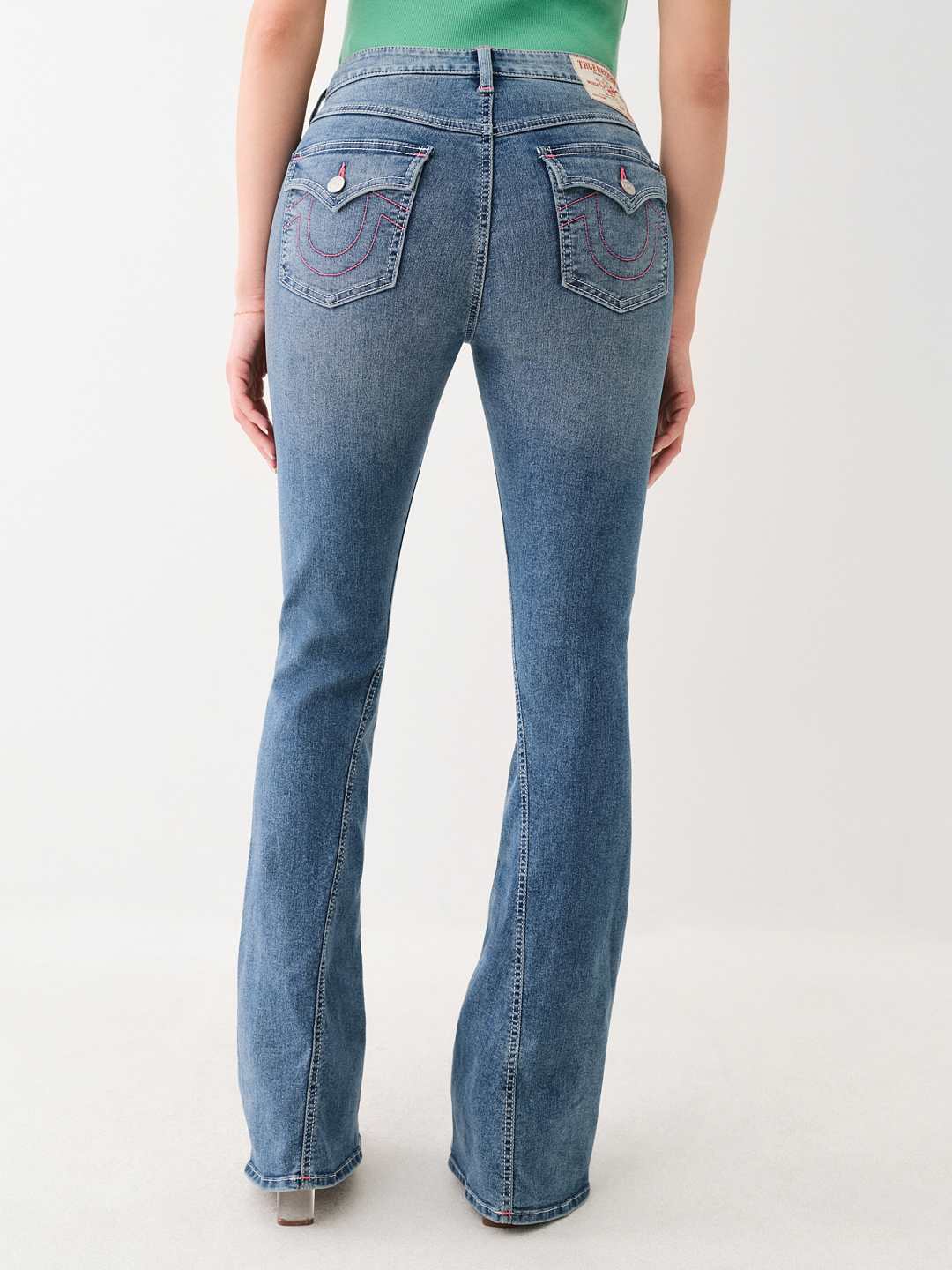 TRUE RELIGION JOEY MID RISE FLARE JEAN