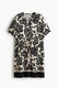 Cream/black floral