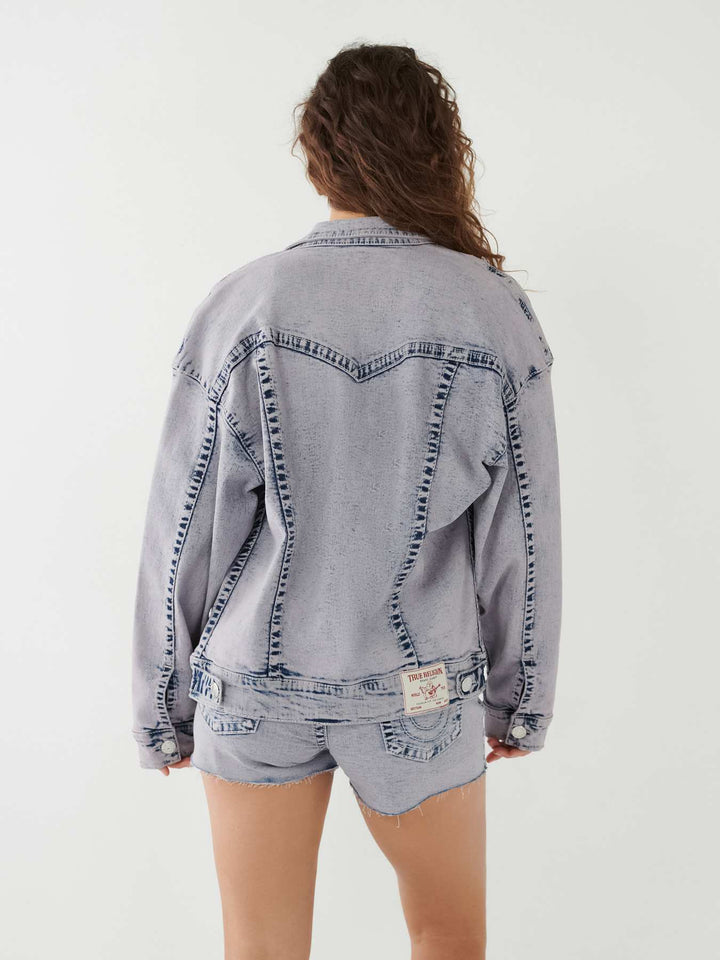 TRUE RELIGION JIMMY BIG T RELAXED DENIM JACKET