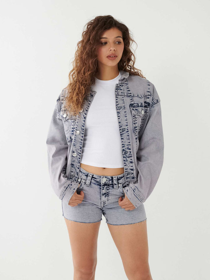 TRUE RELIGION JIMMY BIG T RELAXED DENIM JACKET
