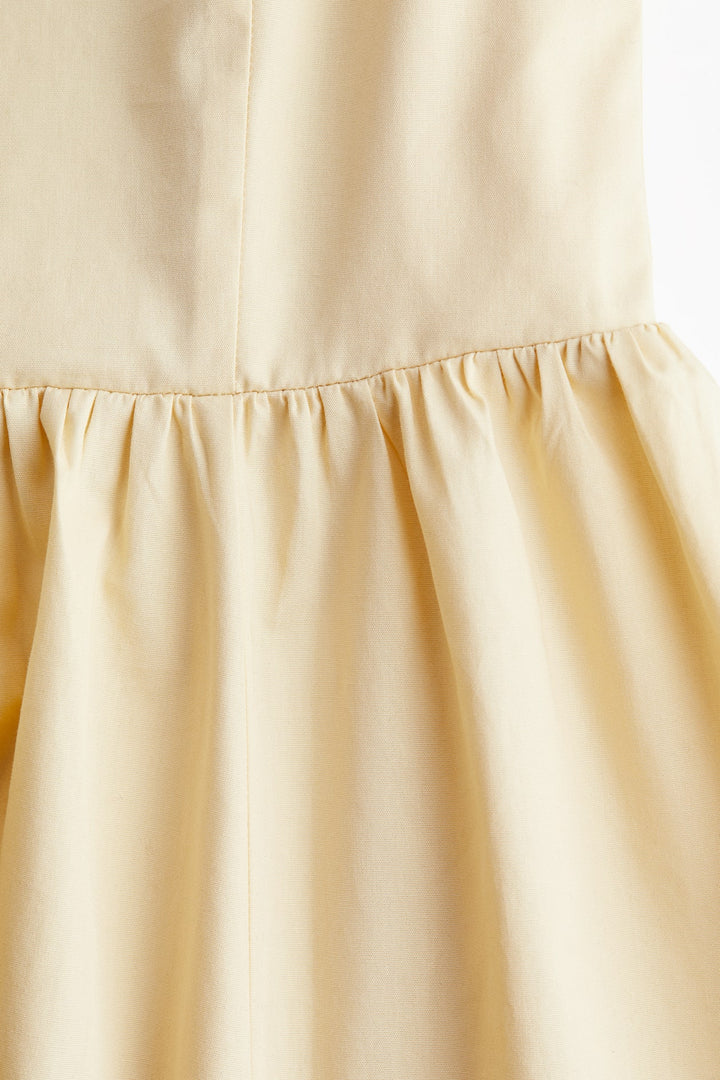 H&M Cotton Dress with Flared Skirt