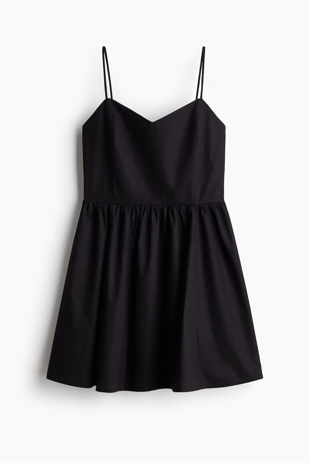 H&M Cotton Dress with Flared Skirt