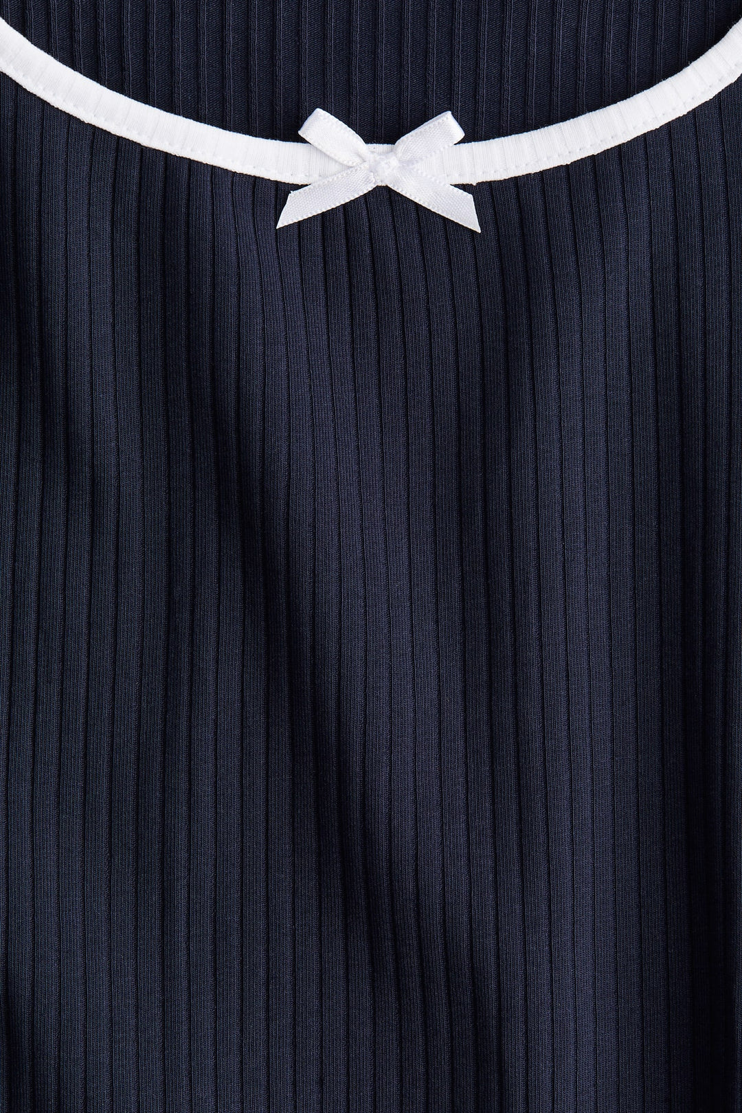 H&M Overlocked-Trim Dress with Flared Skirt