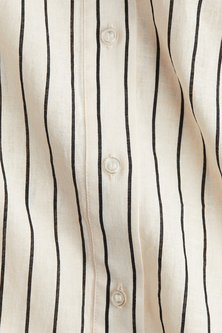 H&M Linen-Blend Shirt Dress