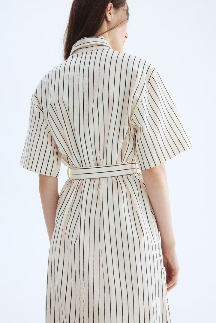 H&M Linen-Blend Shirt Dress