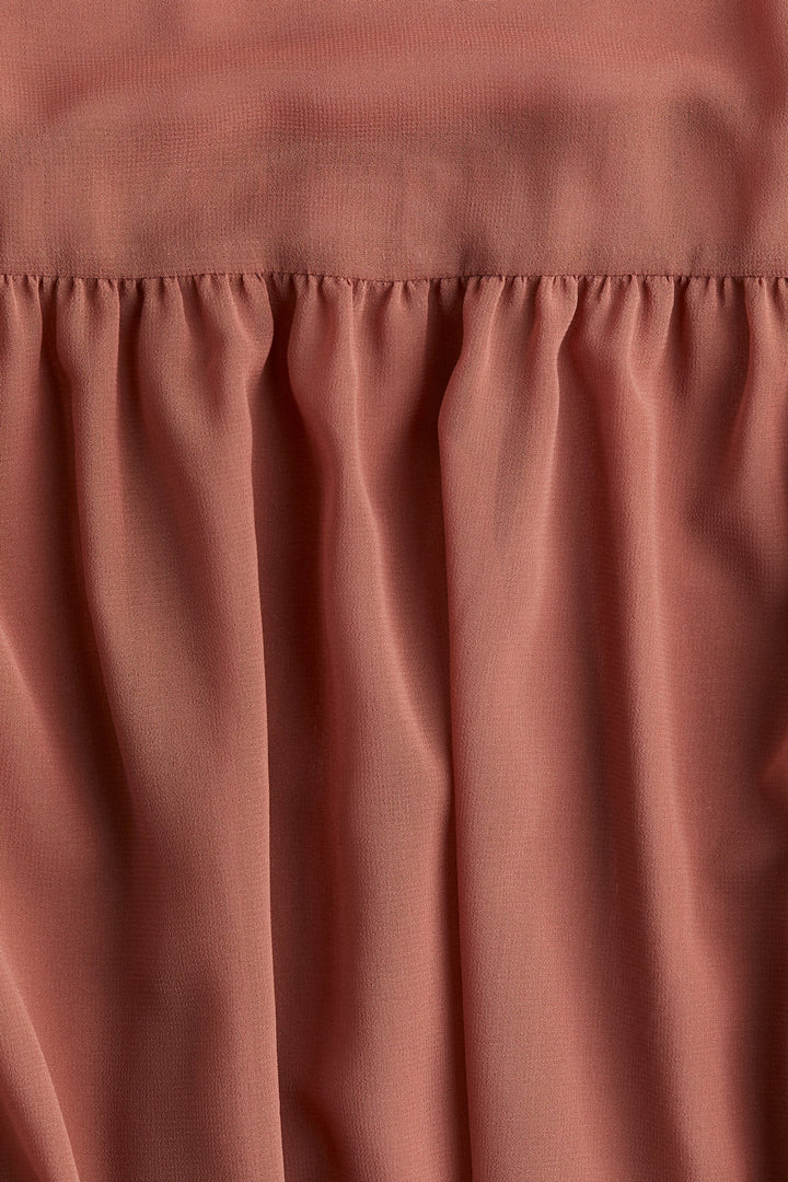 H&M Balloon-Sleeved Chiffon Dress