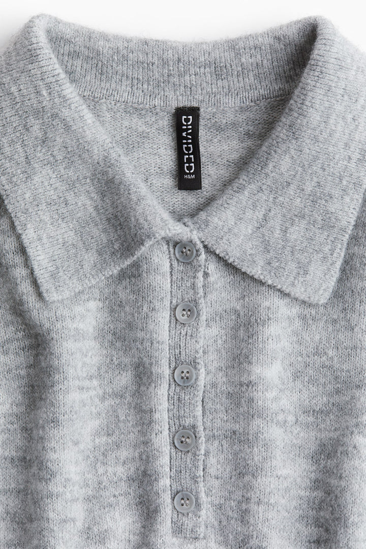 H&M Fine-Knit Polo Dress