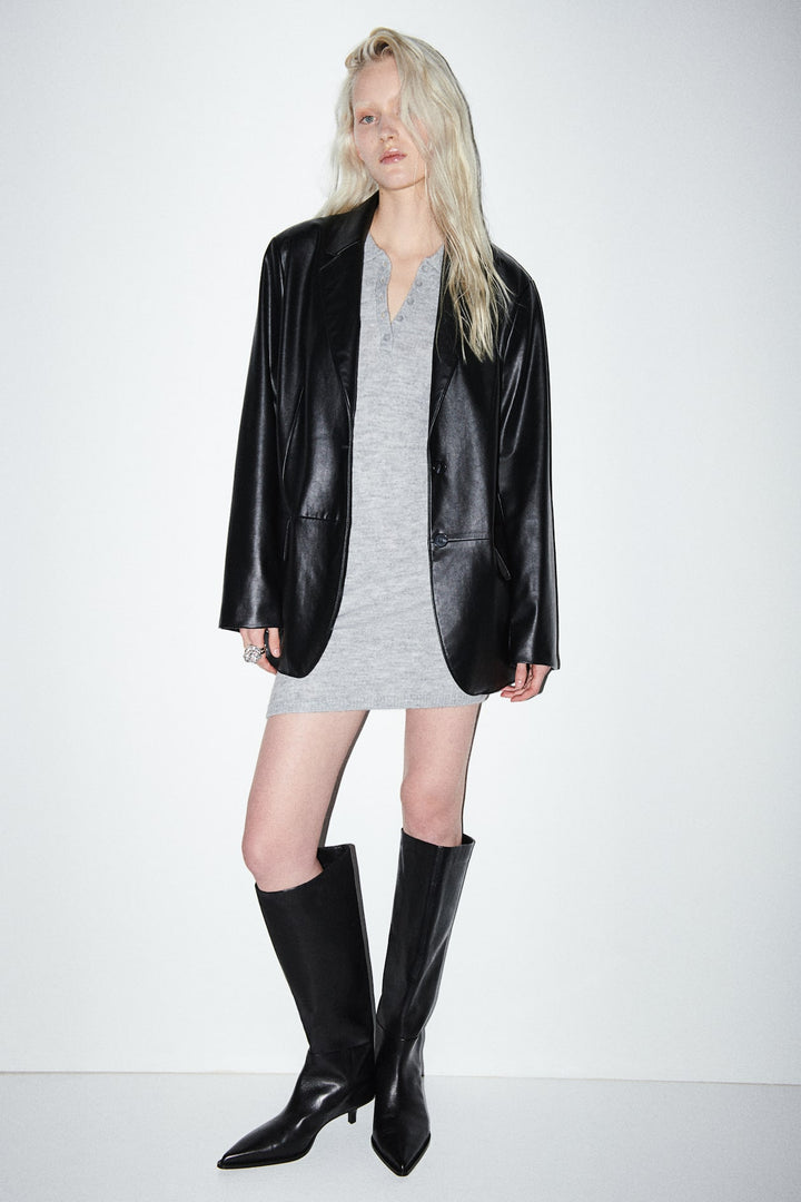 H&M Fine-Knit Polo Dress