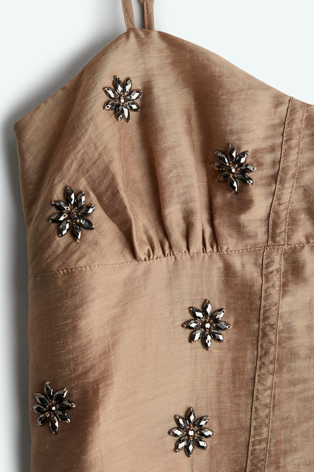 H&M Sheer Embellished Slip Dress