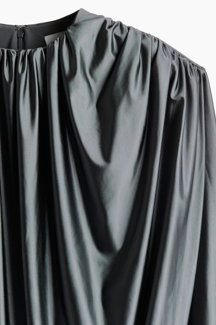 H&M Shiny Draped Dress