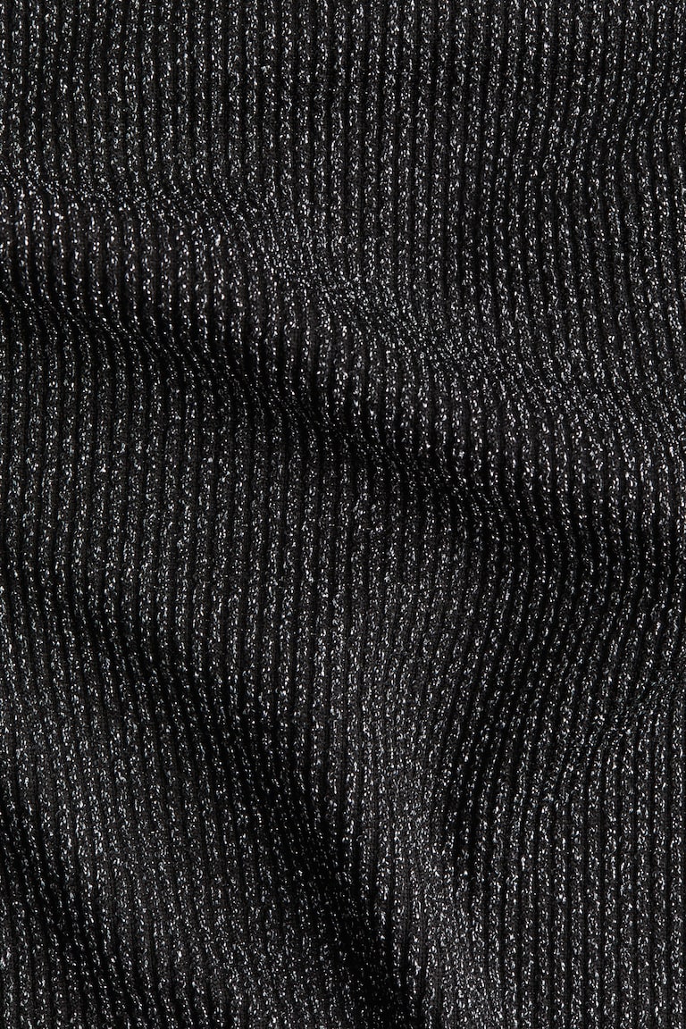 H&M Glittery Mock Turtleneck Sleeveless Top