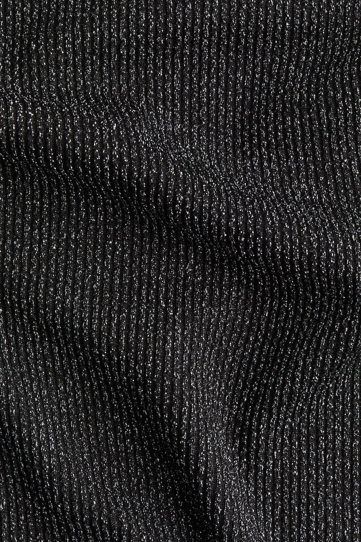 H&M Glittery Mock Turtleneck Sleeveless Top