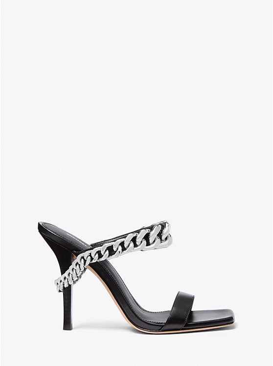 Michael Kors Bianca Embellished Leather Sandal