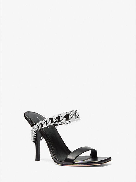 Michael Kors Bianca Embellished Leather Sandal