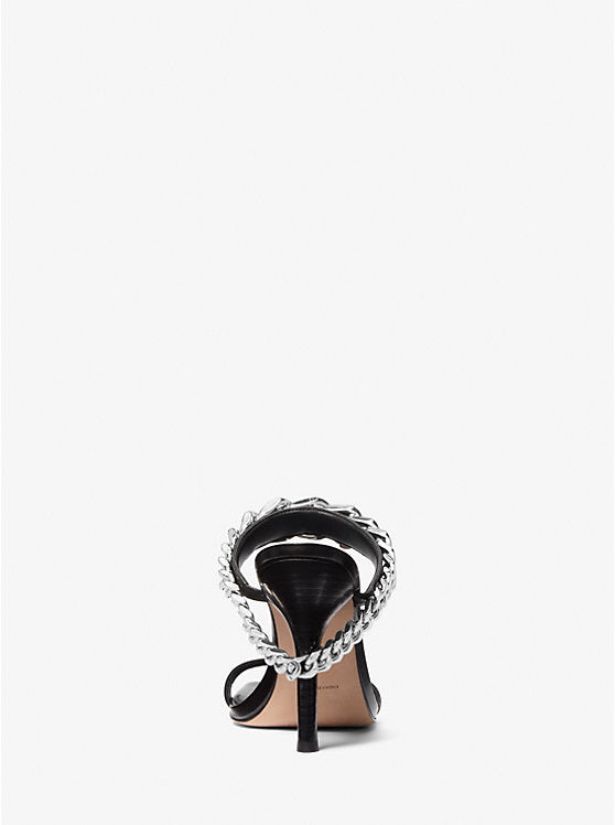 Michael Kors Bianca Embellished Leather Sandal
