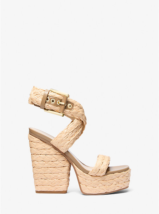 Michael Kors Rhoda Woven Platform Sandal