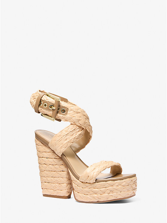 Michael Kors Rhoda Woven Platform Sandal