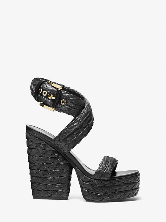 Michael Kors Rhoda Woven Platform Sandal