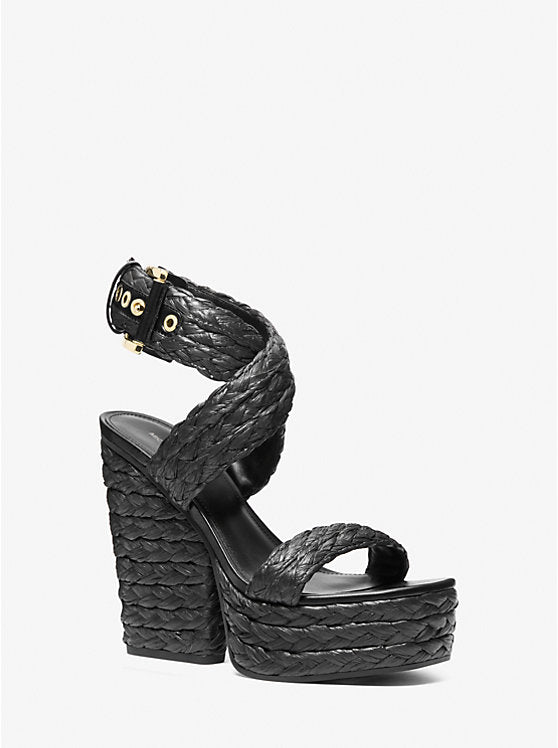 Michael Kors Rhoda Woven Platform Sandal