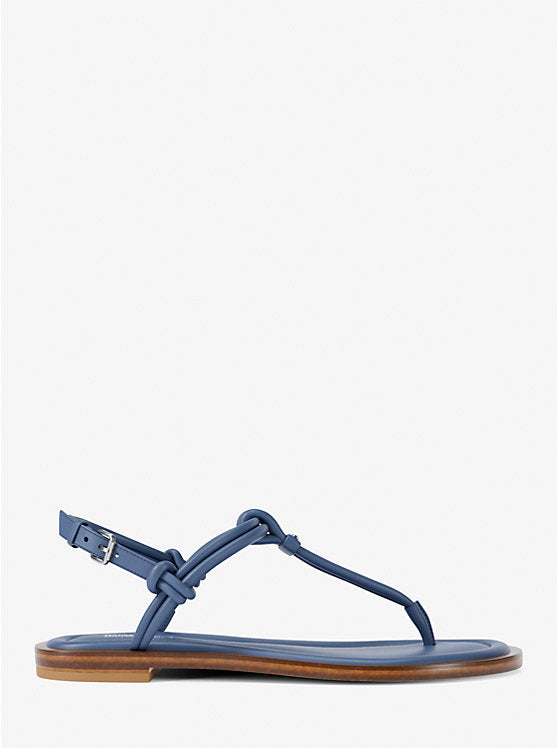 Michael Kors Astra Leather T-Strap Sandal