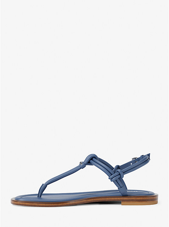 Michael Kors Astra Leather T-Strap Sandal