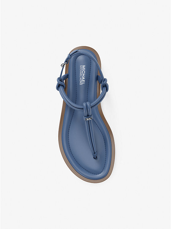 Michael Kors Astra Leather T-Strap Sandal