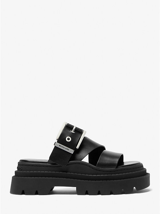 Michael Kors Colby Leather Platform Sandal