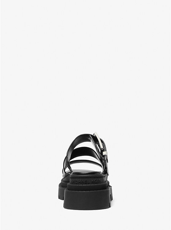 Michael Kors Colby Leather Platform Sandal