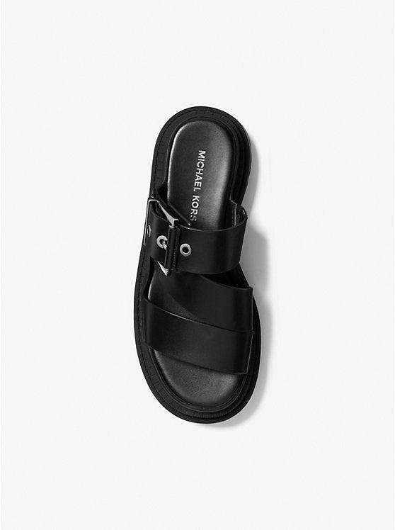 Michael Kors Colby Leather Platform Sandal
