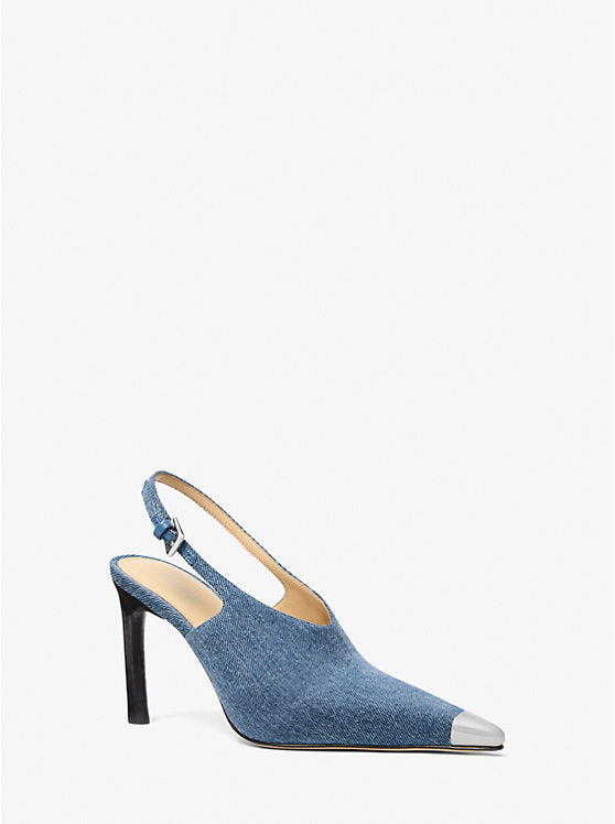 Michael Kors Kasia Denim Slingback Pump