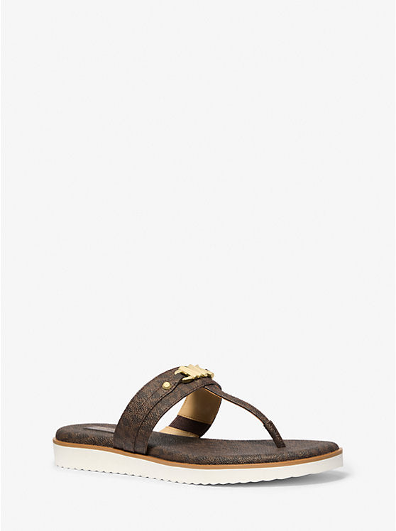 Michael Kors Farrah Signature Logo Sandal