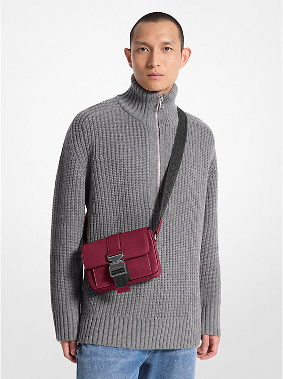Michael Kors Hudson Pebbled Leather Crossbody Bag