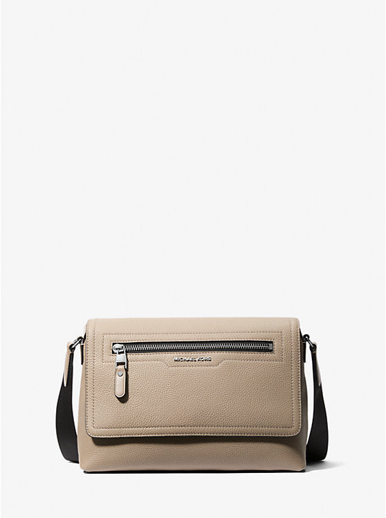 Michael Kors Hudson Small Pebbled Leather Messenger Bag