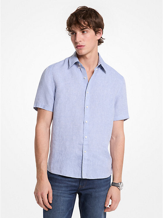 Michael Kors Slim-Fit Linen Shirt