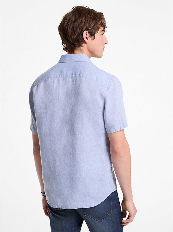Michael Kors Slim-Fit Linen Shirt